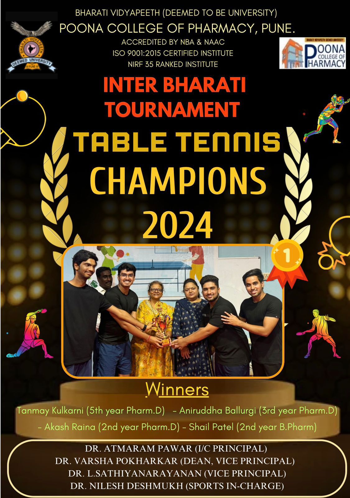 Inter Bharati Table Tennis Champions_2024