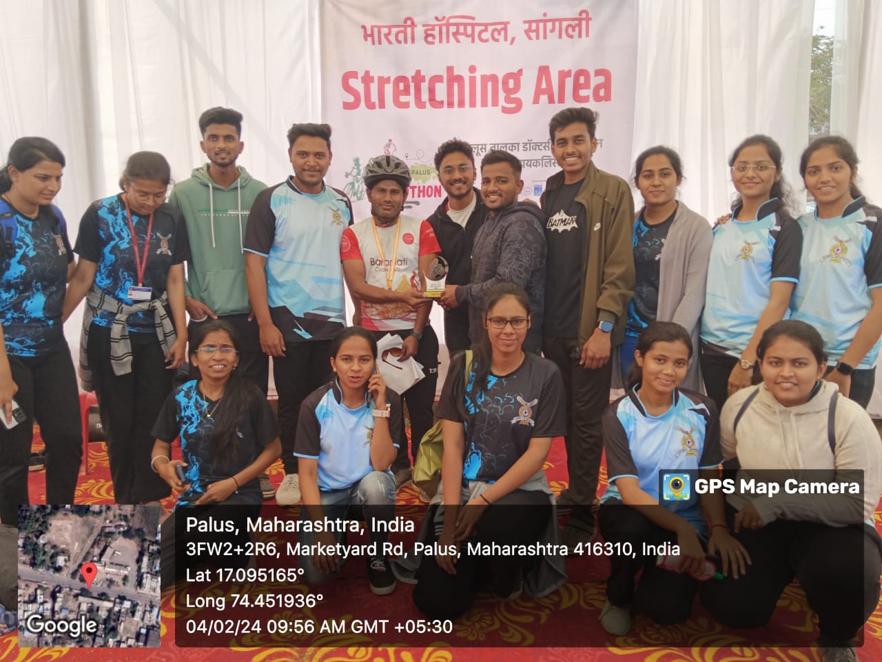 4- Feb-2024 Physiotherapy services at Go green cyclothon- Palus