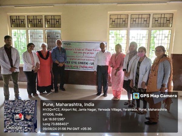 Eye screening camp held at Netaji Subhash Chandra Bose Vidyalaya, Yeravada.