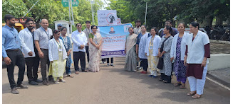 Students Rally on behalf of Bharti Vidyapeeth College of Nursing