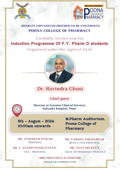 Pharm. D Induction 2024-2025