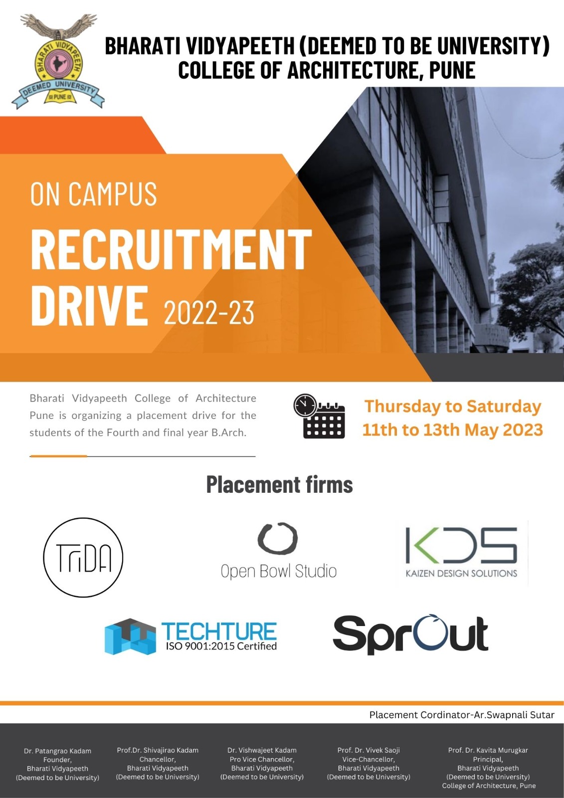 On Campus Recruitment Drive 2022-23