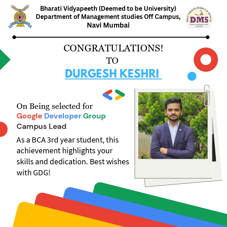 Congratulations to Durgesh Keshri